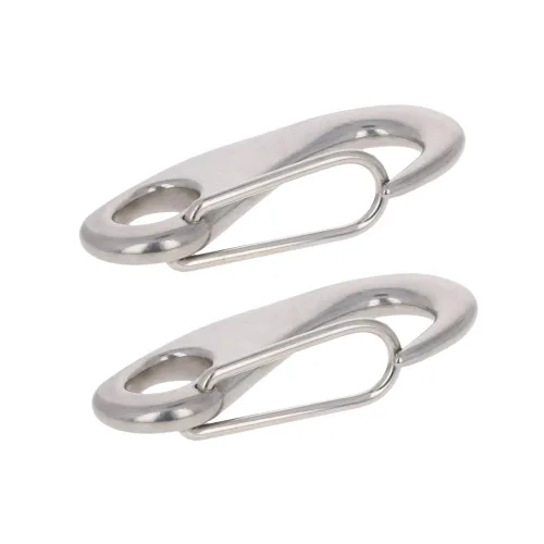 Miniatura 21 de MroMax Mosquetón a presión, acero inoxidable 304, clip de gancho a presión de 2.756 in/2.76 pulgadas de longitud, garra de langosta de grado marino