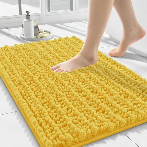 Miniatura 256 de Smiry Alfombras de Baño 24x16 pulgadas, Alfombras de Baño de Chenilla Extra Suaves y Absorbentes, Respaldo de Goma Antideslizante, Lavable a Máquina