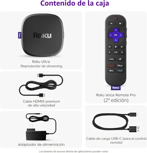 Miniatura 6 de Roku Ultra - Reproductor de transmisión definitivo - Dispositivo de transmisión 4K para TV con HDR10+, Dolby Vision y Atmos - Bluetooth y Wi-Fi 6