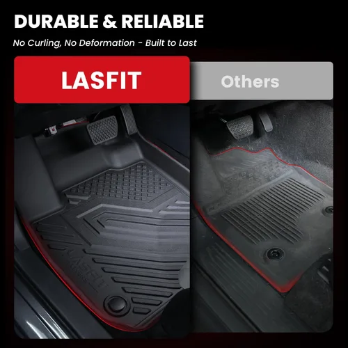 Miniatura 3 de LASFIT Alfombrillas para Honda Civic Sedan 2016-2021 y Hatchback 2017-2021 y Coupe 2016-2020, Alfombrillas de TPE de Ajuste Personalizado para Todo