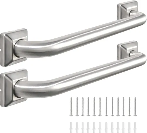 Miniatura 7 de Barras de Agarre para Baño de Acero Inoxidable, Pasamanos ADA Compatible, 500lbs para Bañeras y Duchas, Asa de Inodoro de Seguridad