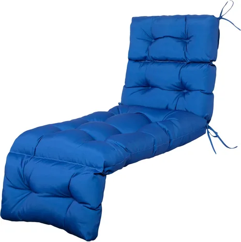 Miniatura 11 de ARTPLAN Chasie Lounge - Cojín grueso con lazos, cojín de mimbre de repuesto para silla de Paito Fruniture, 72 x 22 x 4 pulgadas, para todo