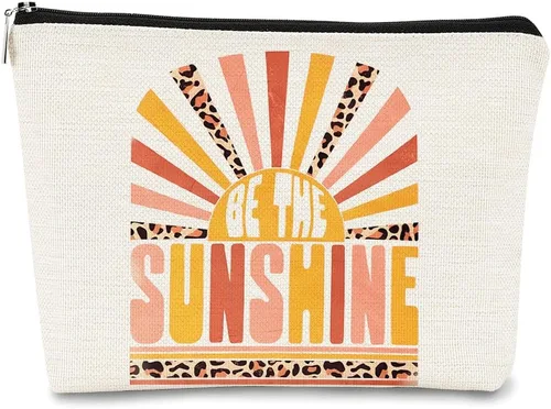 Miniatura 7 de Bolsa de maquillaje You are My Sunshine Gifts – Regalo inspirador para mujeres, hija, profesora o ocasión de agradecimiento, Sunshine 1