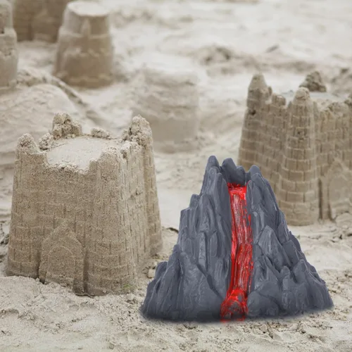 Miniatura 6 de Juguete de volcán, 10 piezas, kit de ciencia de volcán, modelo de erupción para niños de 4 a 6 años, simulación de dinosaurios, juguetes del mundo