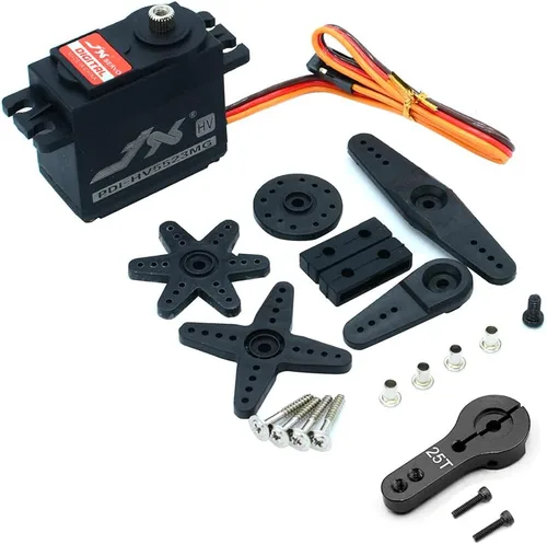 JX Servo Engranaje de dirección estándar de alta presión servo de Digitaces del engranaje del metal del alto esfuerzo de torsión de PDI-HV5523MG