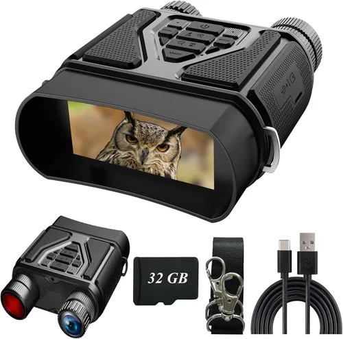 Night Vision Goggles - Night Vision Binoculars for Adults, Gifts for Men Him Husband Dad with 8X Zoom, 4000mAh Rechargeable Gear for Hunting &