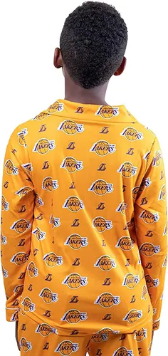 Miniatura 2 de Ultra Game NBA Boys 2-Piece Loose-fit Button Down Pajamas Set (Sizes 4-20)
