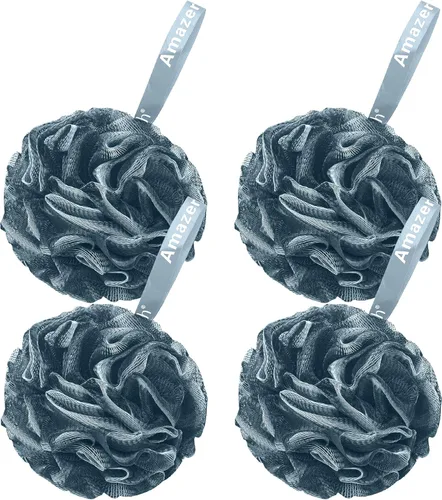 Miniatura 15 de AmazerBath Esponja de Lufa 60g/Pieza, Esponja Exfoliante de Baño Depuradora Corporal, Juego de Lufa de 4 - Blanco Gris-Rosa-Verde Militar-Verde