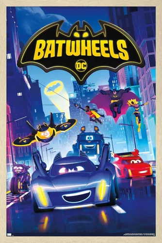 Miniatura 5 de DC Comics - Póster de pared con diseño de ruedas para TV, 34 pulgadas de largo x 22.4 pulgadas de ancho, versión premium sin marco