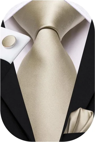 Miniatura 77 de Hi-Tie Corbatas de seda para hombre, diseño de cachemira a rayas, con bolsillo, gemelos cuadrados, conjunto formal de negocios