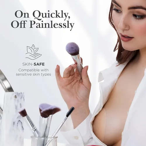 Miniatura 7 de NIPPIES - Cubiertas para los pezones de la mujer, parches adhesivos de silicona con caja para viajar