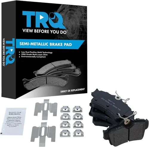 Miniatura 189 de TRQ Pastillas de freno delanteras semi metálicas compatibles con Ford Expedition 2018-2021 F-150 2018-2020 Lincoln Navigator 2018-2022