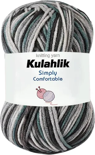 Miniatura 88 de 50g (1x50g) Hilo Acrílico para Crochet y Tejido, Hilo Degradado Colorido, 1 Rollo de Madejas, Hilo Acrílico Multicolor, Perfecto para Proyectos