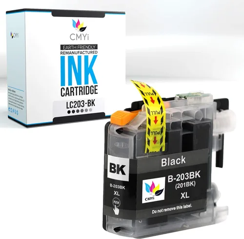 LC203 - Cartucho de tinta de repuesto negro para Brother DCP-J4120DW, MFC-J4320DW, J4420DW, J460DW, J4620DW, J4625DW, J480DW, J485DW, J5320DW,