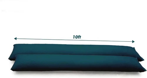 Miniatura 8 de Barreras de inundación activadas por agua de 5 pies para puerta de casa, bolsas de arena sin arena para control antiinundaciones, bolsa de arena