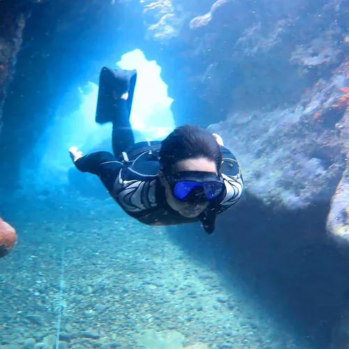 Miniatura 8 de Nami - Máscara de buceo individual sin marco, vista panorámica, UV disponible, buceo, pesca submarina, máscara de snorkel para adultos