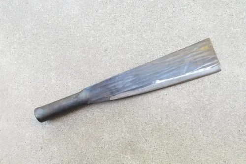 Crudo - Machete de acero al carbono para exteriores con mango de acero de 10 pulgadas y 1.5 libras, afilado