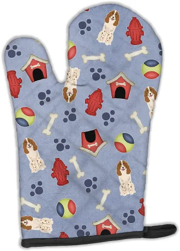 Miniatura 30 de Caroline's Treasures BB2732OVMT Dog House Collection Border Collie - Guante de horno grueso resistente al calor para sartenes calientes y horno