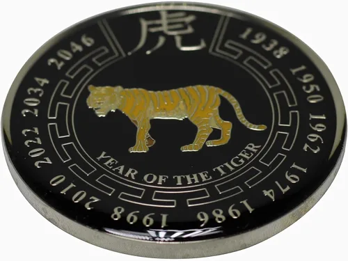Miniatura 2 de Año Nuevo chino Zodiaco Comerativo Moneda Negra (Perro)