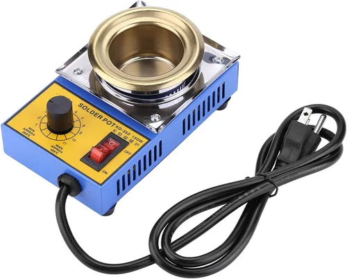 Olla de soldadura de 150 W 1.969 in Baño de desoldadura 110V Placa de olla de soldadura 392.0-896.0 °F (enchufe de EE. UU.) para fundir plástico de