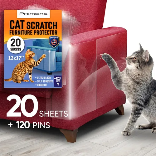 Miniatura 8 de Protectores de muebles resistentes a arañazos para gatos, para sofá, puertas, protectores de sofá transparentes contra arañazos de gatos