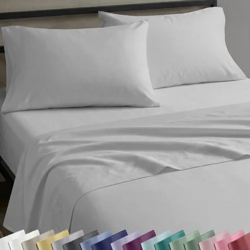 Miniatura 19 de California Design Den Sábanas de Algodón 100% Natural Tamaño Full Juego de Cama con Bolsillos Profundos - Tejido Satinado Suave, Sábanas Duraderas