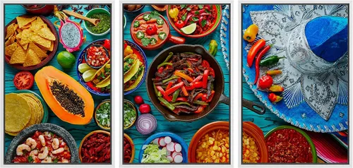 Miniatura 32 de wall26 Lienzo enmarcado para pared, juego de arte de hierbas, verduras y condimentos en madera, alimentos, fotografía cultural, realismo, paisaje