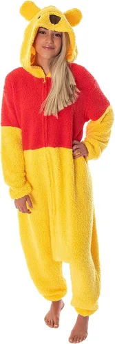 Disney Winnie The Pooh Kigurumi - Disfraz para adultos traje de pijama Sherpa oso Pooh