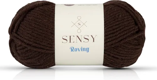 Miniatura 17 de Sensy Roving - Ovillo de lana multicolor, 3.5 onzas, 132 yardas, calibre 5, voluminoso (otoño)