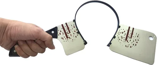 Miniatura 4 de Cooplay Disfraces de terror, accesorios de juguete de zombi, accesorios para el cabello, bandas para el cabello, hacha decapitada, broma, cosplay