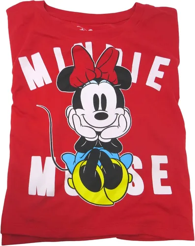 Miniatura 2 de Disney Junior Minnie Mouse Sentado Crop Top, Camisas para Niña, Rojo
