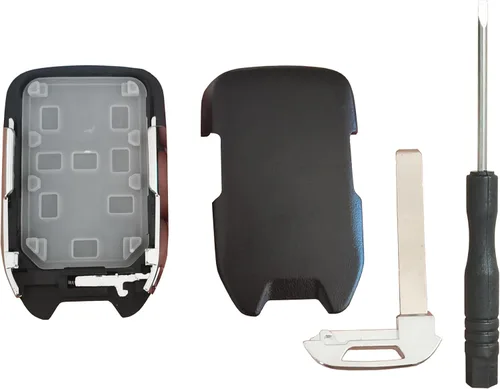 Miniatura 6 de Reemplazo para carcasa de llavero remoto de entrada sin llave compatible con Chevy Silverado y GMC Sierra 1500 2500HD 3500HD 2019-2022 (1-Negro)