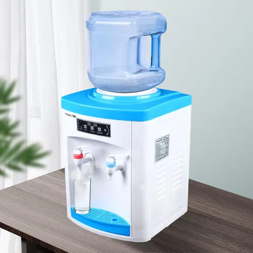 Miniatura 2 de Dispensador de agua fría y caliente para botella de 5 galones, máquina eléctrica de agua potable para encimera de carga superior, dispensador