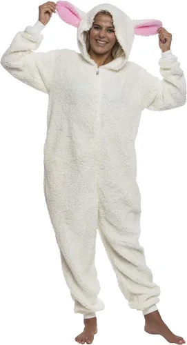 Miniatura 2 de FUNZIEZ! - Mameluco para adultos, disfraz de animal de Halloween, traje de cosplay de felpa de una pieza, para mujeres y hombres
