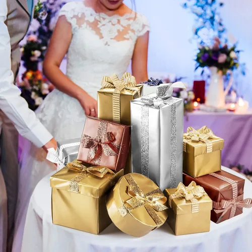Miniatura 2 de MIAHART 50 hojas de papel de seda a granel de 20 x 14 pulgadas, papel metálico para envolver regalos, envoltura de accesorios para boda, fiesta