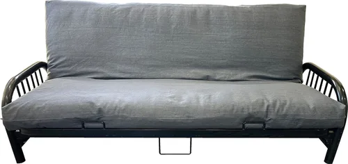 Miniatura 4 de D&D Futon Furniture Real Jean - Fundas de colchón de futón de mezclilla, protector de colchón, fundas de cama