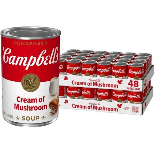 Miniatura 9 de Campbell's Cream of Mushroom - Sopa condensada de crema de champiñones, lata de 10.5 onzas
