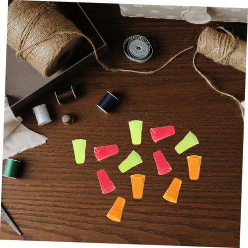 Miniatura 9 de VICASKY 30 piezas de agujas de tejer de punto coloridas, protectores de puntos, accesorios de punto para tejer, manualidades, manualidades