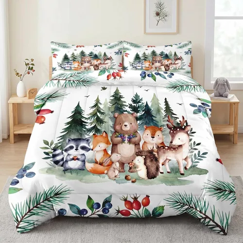 Miniatura 21 de Pamnest Juego de edredón tamaño Twin, ropa de cama suave retro vaquera occidental de 2 piezas para niños y adultos, juego de edredón estético
