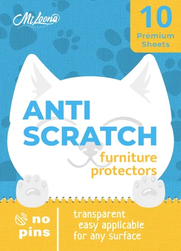 Protector de muebles antiarañazos para gatos, protector de arañazos de sofá contra gatos, protección de muebles contra arañazos de gatos (10XL)