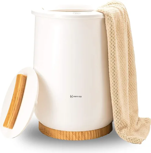 Miniatura 9 de Keenray Calentador de toallas, cubo calentador de toallas de lujo, calentador de toallas grande para baño, apagado automático, se adapta a hasta dos