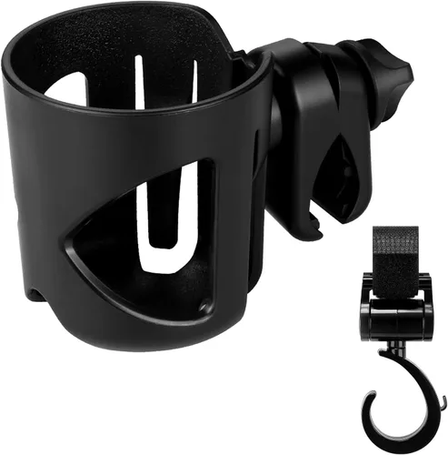 Miniatura 11 de Accmor Portavasos universal para cochecito, portavasos para silla de ruedas Walker, bicicleta giratoria de 360°, accesorios de fijación para Negro