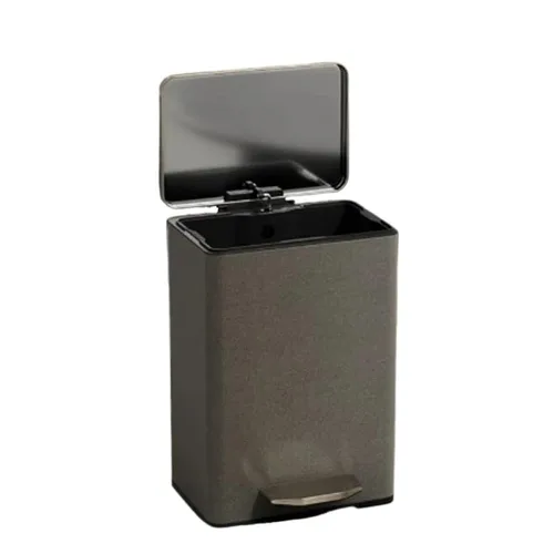 Miniatura 4 de Contenedor de basura Cubo De Basura Con Pedal para Inodoro, Soporte Negro para Oficina, Cocina, Baño, Productos Útiles para El Hogar Tapa de basura