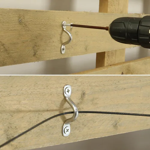 Miniatura 4 de Ganchos de techo de acero inoxidable 304 resistentes con almohadilla de metal para ojos, correa de ojo a presión, ganchos de anclaje de techo