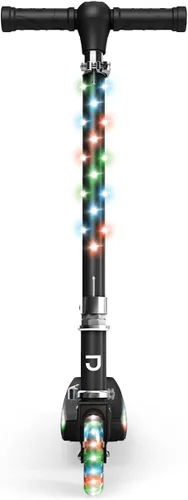 Miniatura 9 de Jetson Kids Jupiter patinete de 2 ruedas con luz LED para niños, luces LED en el manillar, la columna, las ruedas y la plataforma, manillar Júpiter