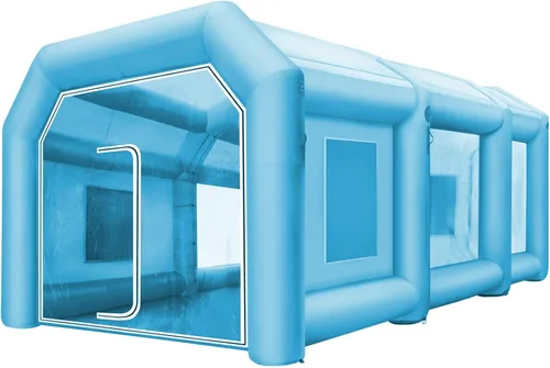 Miniatura 16 de VEVOR Cabina de Pintura Inflable Portátil, Cabina de Pulverización Inflable de 13 x 8 x 8 pies, Carpa de Pintura para Automóvil con Sistema