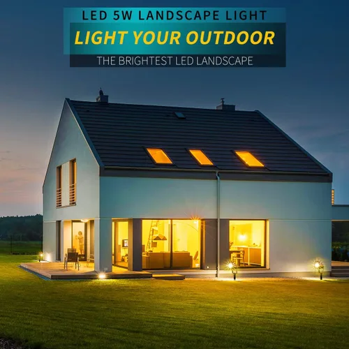 Miniatura 5 de Luces LED de paisaje, 5 W 120 V CA para caminos al aire libre, jardín patio, luz de inundación impermeable IP65, foco al aire libre con estaca
