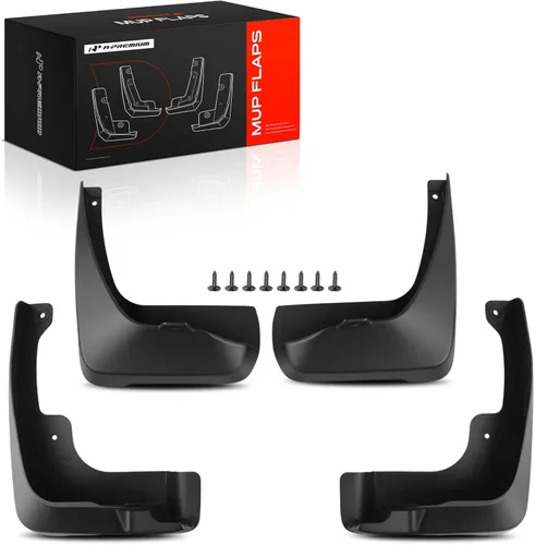 A-Premium Aletas de barro compatibles con Toyota Camry 2007 2008 2009 2010 2011 Sedán, no requiere perforación, protectores de lodo con accesorios