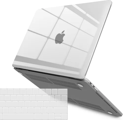 Miniatura 19 de IBENZER Compatible con Funda para MacBook Pro de 15 Pulgadas 2019 2018 2017 2016 A1990 A1707, Funda Rígida de Plástico con Cubierta de Teclado