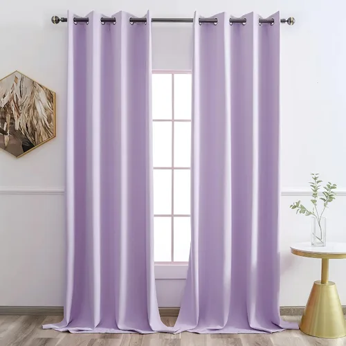 Miniatura 35 de YGO - Cortinas verdes de 183 cm de ancho por 213 cm de largo para dormitorio - Cortinas opacas con ojales en la parte superior, extra anchas